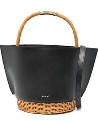 Sacai - Woven Handle Bucket Bag - Lyst