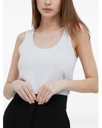 DKNY - Geribbelde Tanktop - Lyst