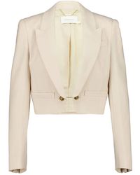 Zimmermann - Cropped Wool Blazer - Lyst