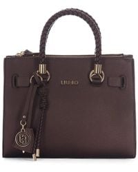 Liu Jo - Small Logo-Charm Satchel Bag - Lyst