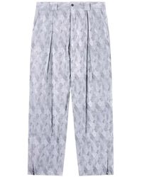 Giorgio Armani - Pantalon Plissé À Motif Géométrique - Lyst
