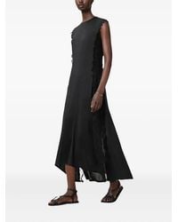 AllSaints - Vestido de día asimétrico con encaje - Lyst