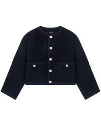 Maje - Jacke Mit Geknöpften Taschen - Lyst