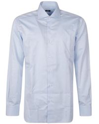 Barba Napoli - Spread-Collar Button-Up Shirt - Lyst