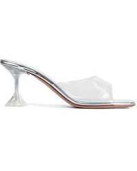 AMINA MUADDI - Lupita Glass Open-Toe Mules - Lyst