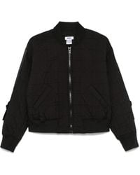 DKNY - L/S Quilted Stack Logo Bomber - Lyst