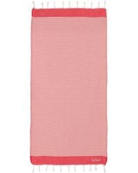 MC2 Saint Barth - Foutas Striped Fringed Towel Beach - Lyst