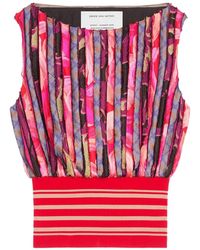 Dries Van Noten - Gestreepte Top - Lyst