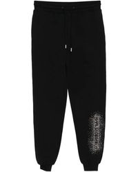 KARL LAGERFELD - Logo Rhinestone-Embellished Sweatpants - Lyst