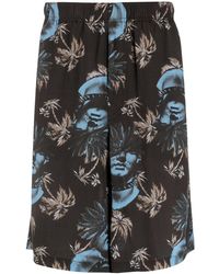 Undercover - Rose-print Bermuda Shorts - Lyst
