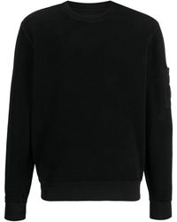 C.P. Company - Reverse Brushed & Emerized Diag. Fleece Sweatshirt - Lyst