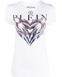 Philipp Plein - Graphic-Print Cotton T-Shirt - Lyst