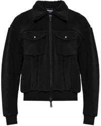 DSquared² - Fleece Zip-Up Jacket - Lyst