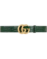 gucci snake belt green