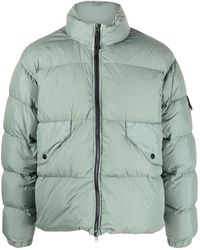 Stone Island - Crinkle Reps Compass-badge Puffer Jacket - Lyst