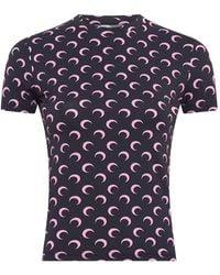 Marine Serre - T-Shirt Moon Con Stampa - Lyst