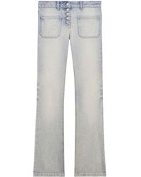 Courreges - Tief sitzende Bootcut-Jeans - Lyst