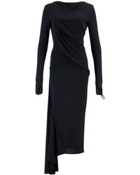 Givenchy - Robe Drapée Asymétrique En Jersey Crêpe - Lyst