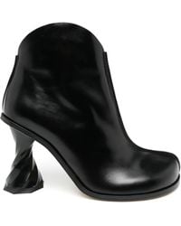 JW Anderson - 100Mm Twisted-Heel Boots - Lyst