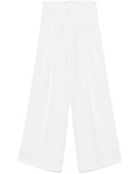 ERMANNO FIRENZE - Lace-Up Trousers - Lyst