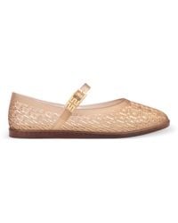 Melissa - Harper Buckle-Strap Ballet Flats - Lyst