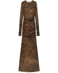Blumarine - Leopard-Print Ruched Dress - Lyst