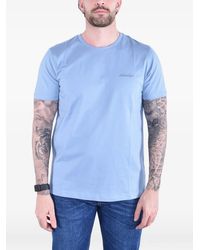 Dondup - T-Shirt En Jersey Mélangé À Logo Brodé - Lyst