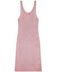 DIESEL - Midi M-Deloca Dress - Lyst