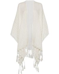 Brunello Cucinelli - Mantella A Righe - Lyst
