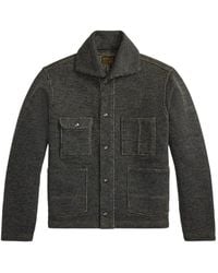 RRL - Striped Pocket Shirt Jacket - Lyst