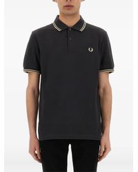 Fred Perry - Poloshirt mit gestreiftem Detail - Lyst
