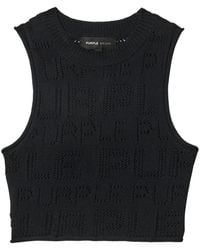 Purple Brand - Logo-Perforated Top - Lyst