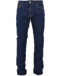 Etro - Contrast-Stitch Jeans - Lyst