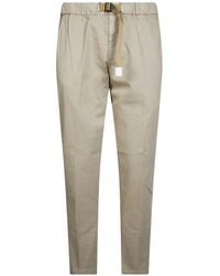 White Sand - Belted Gabardine Trousers - Lyst