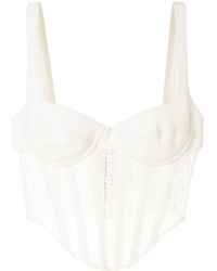 Dion Lee Synthetic White Column Corset Womens Clothing Lingerie Corsets and bustier tops 