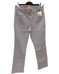 Emme - Emmsfinge Logo-Patch Slim-Fit Flared Denim Jeans - Lyst