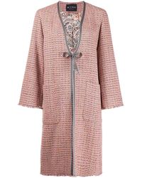 Etro Abrigo de tweed - Rosa