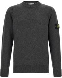 Stone Island - Pull En Laien À Patch Logo - Lyst
