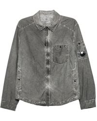 C.P. Company - Flatt Nylon Lens Padded Zipped Overshirt - Lyst