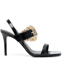 Versace - Buckle-fastening Heeled Sandals - Lyst