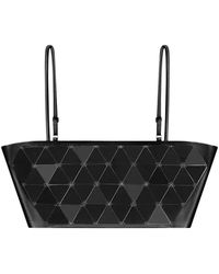 Manière De Voir - Leather Mirrored Bandeau Top - Lyst