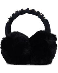 Goldbergh - Lettering Faux Fur Earmuffs - Lyst