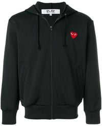COMME DES GARÇONS PLAY - Cotton Logo Hoodie - Lyst