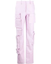 Off-White c/o Virgil Abloh - High-waisted Cargo Trousers - Lyst