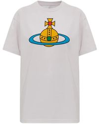 Vivienne Westwood - T-Shurt À Logo Poitrine Imprimé - Lyst