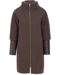 Herno - Detachable-Panels Virgin-Wool Coat - Lyst
