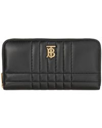 Burberry - Quilted Leather Lola Zip-around Wallet - Lyst