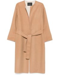 Fabiana Filippi - Wool Belted Coat - Lyst