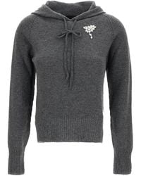 Simone Rocha - Hoodie À Ornements En Cachemire - Lyst