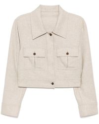 N.Peal Cashmere - クロップド カシミアジャケット - Lyst